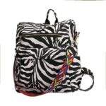 Zebra Print Simple British Style Backpack