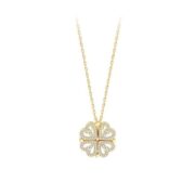 A clover necklace female